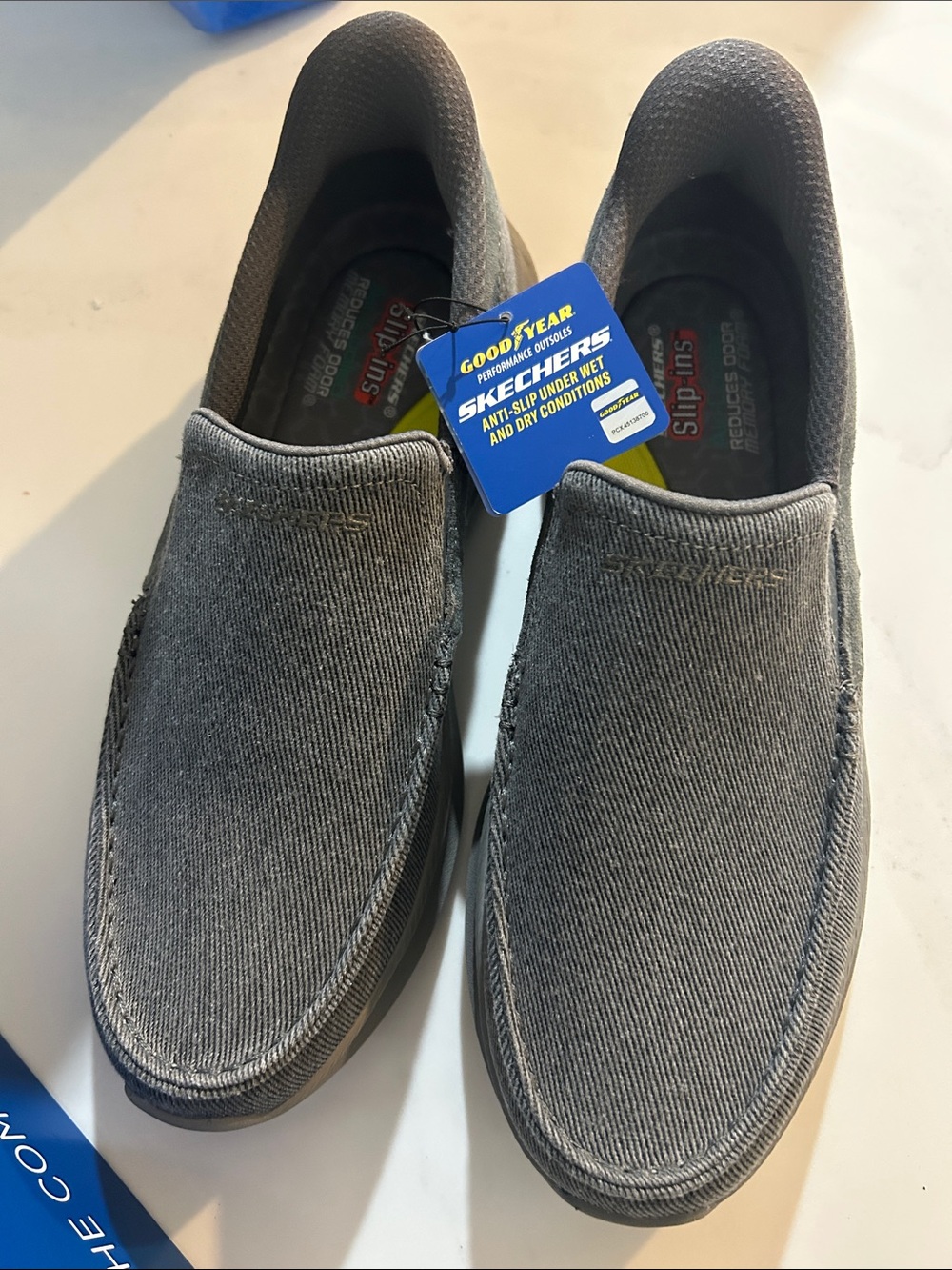 Skechers Men's Gray Slip-On Casual Loafers